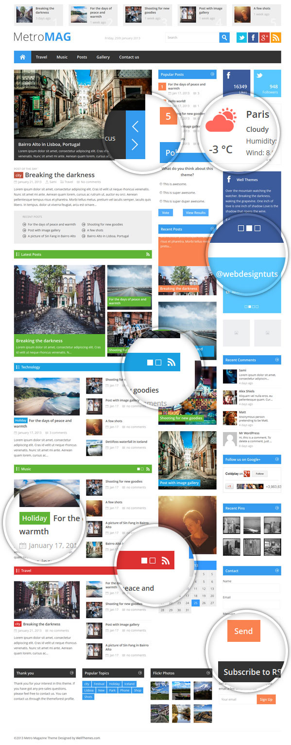 Metro Magazine Responsive WordPress Theme - 6