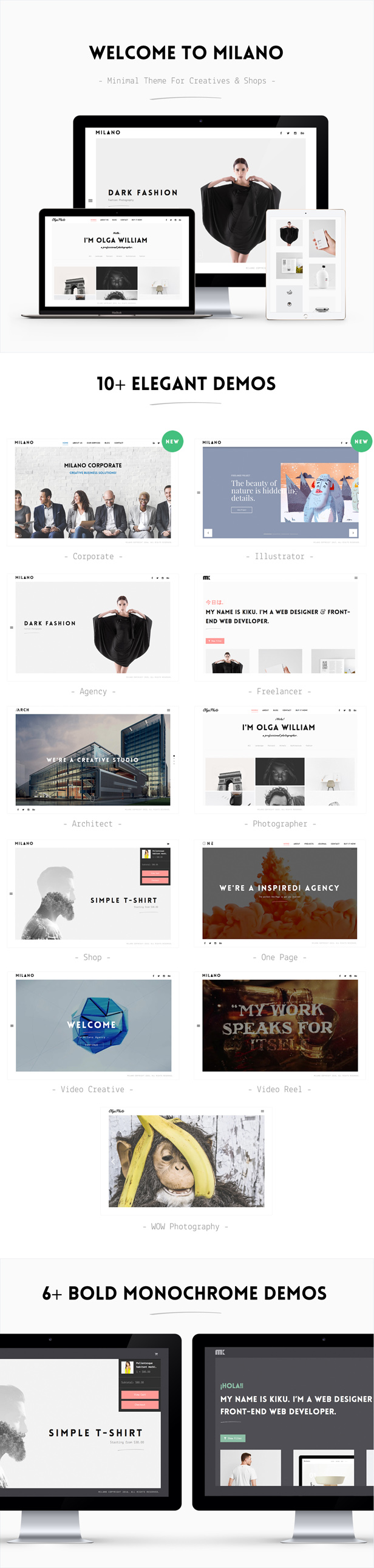 minimal wordpress portfolio theme