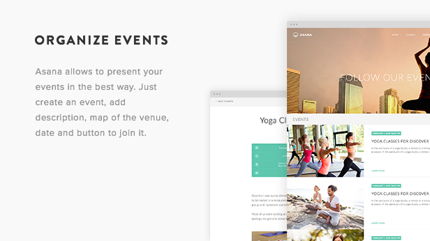 Asana WordPress Theme Presentation Image