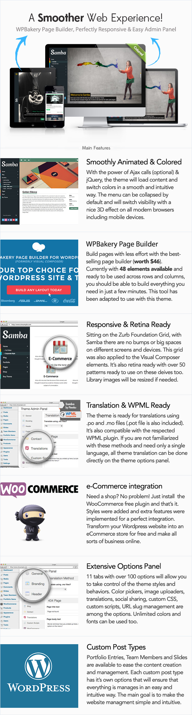 Samba - Colored WordPress Theme - 2