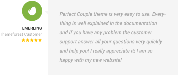 Perfect Couple - Wedding WordPress Theme - 9