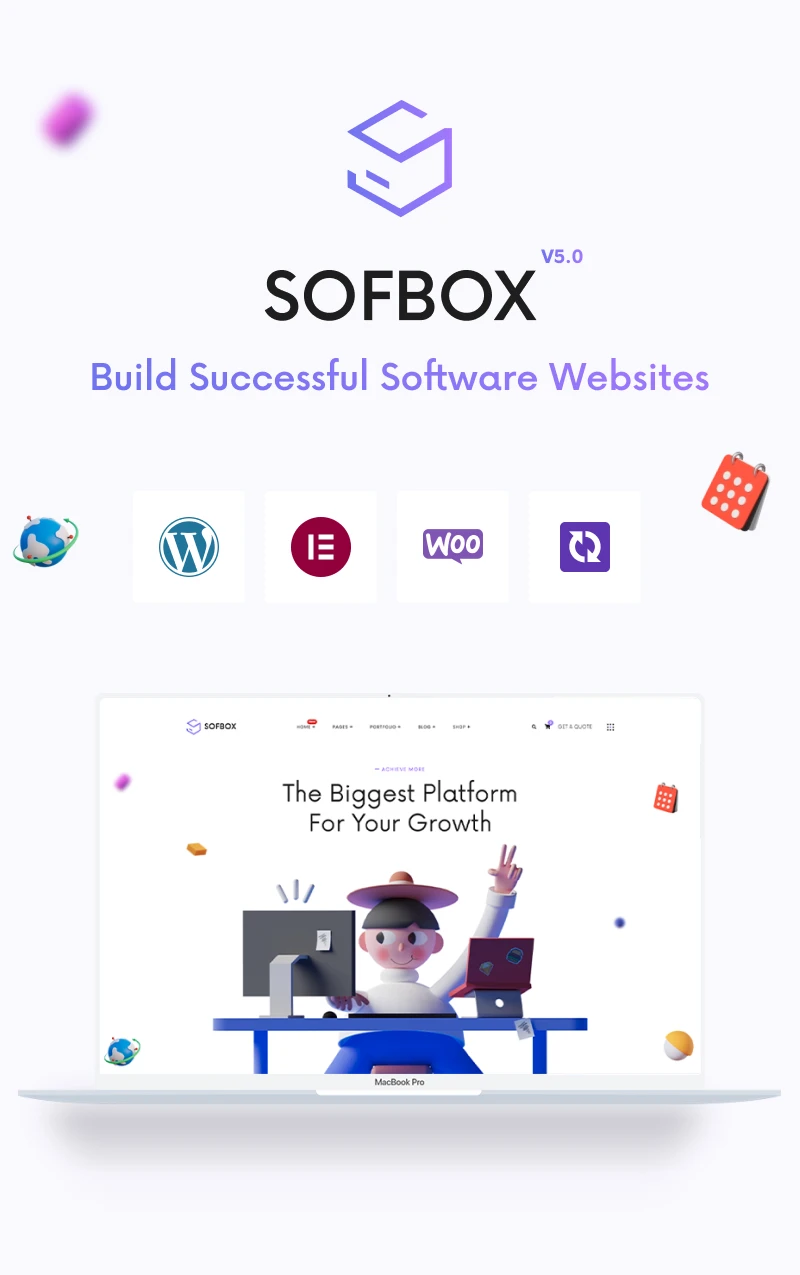 Sofbox v5.0 - Tech & SaaS Multipurpose Software Landing Page - 8
