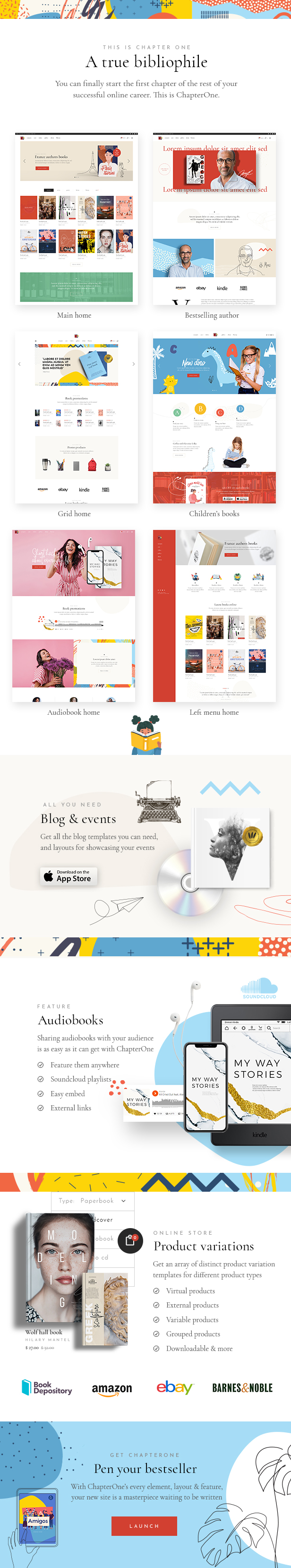 ChapterOne - Bookstore and Publisher Theme - 1
