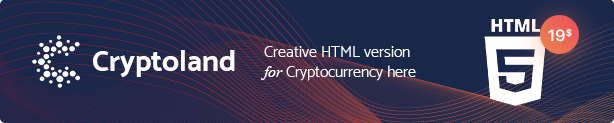 Crypto-land - Crypto Currency Landing Page WordPress Theme - 1