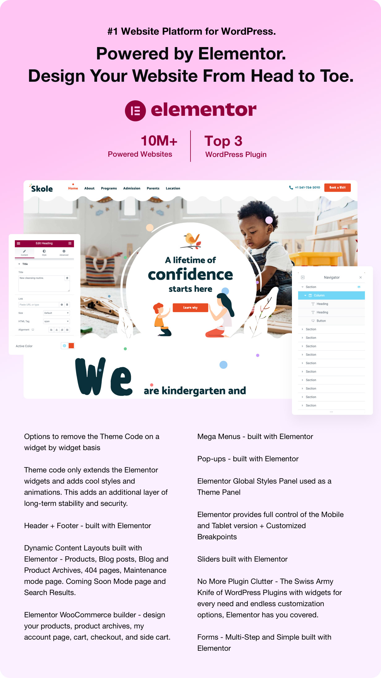 Skole - Children Kindergarten WordPress Theme - 1