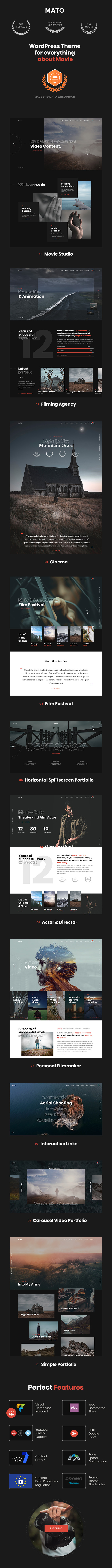 Mato - Movie Studios and Filmmakers WordPress Theme - 5