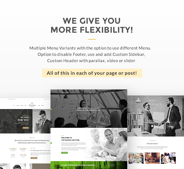 Dejure Responsive WP Theme for Law firm & Business - 3