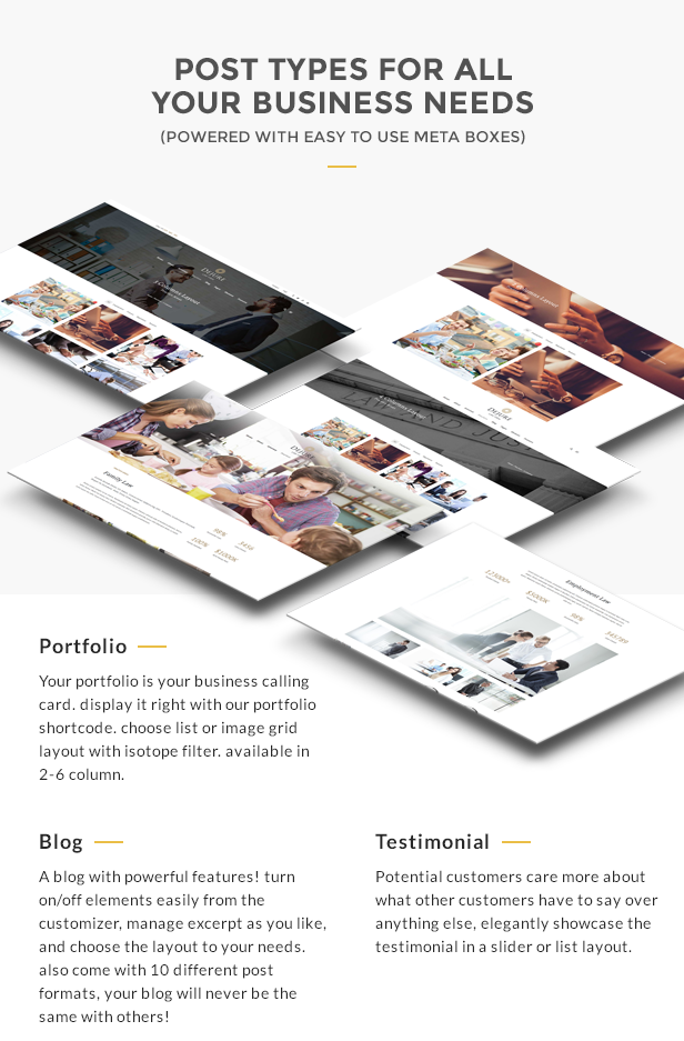 Dejure Responsive WP Theme for Law firm & Business - 5