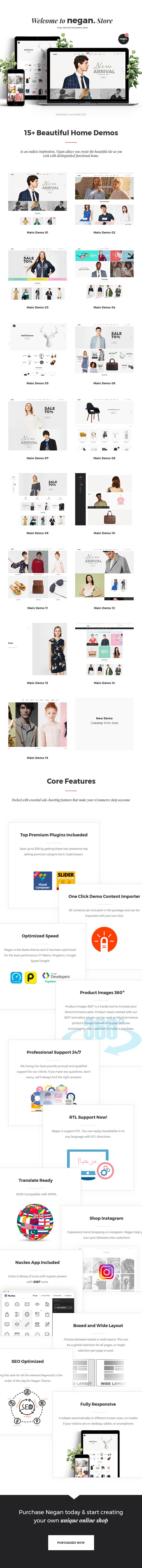 Negan - Clean, Minimal WooCommerce Theme - 1