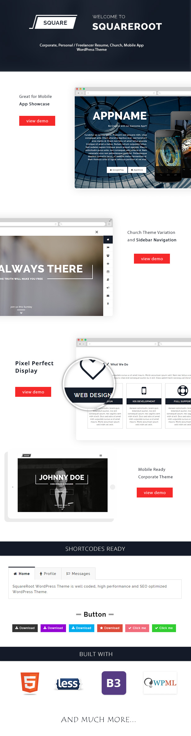 Onepage WordPress Resume Theme for vCard, CV, Personal Resume