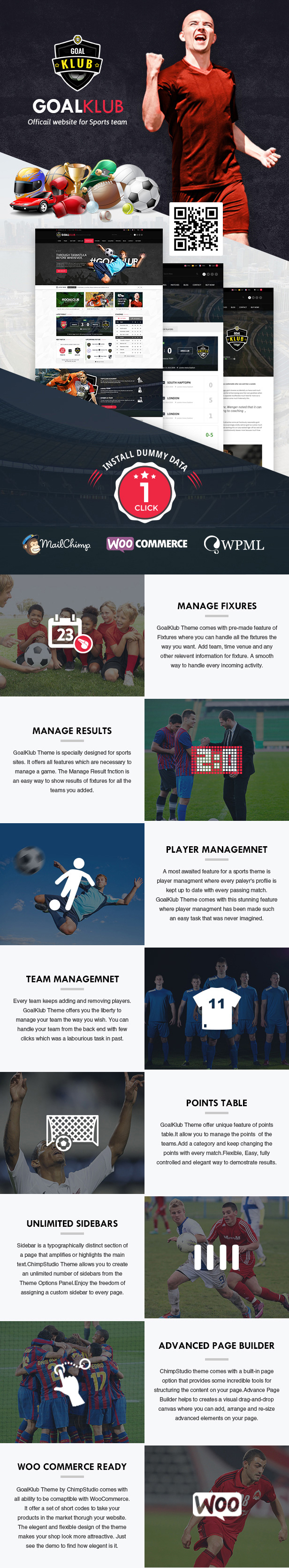 Goal Club | Sports & Events WordPress Theme - 1