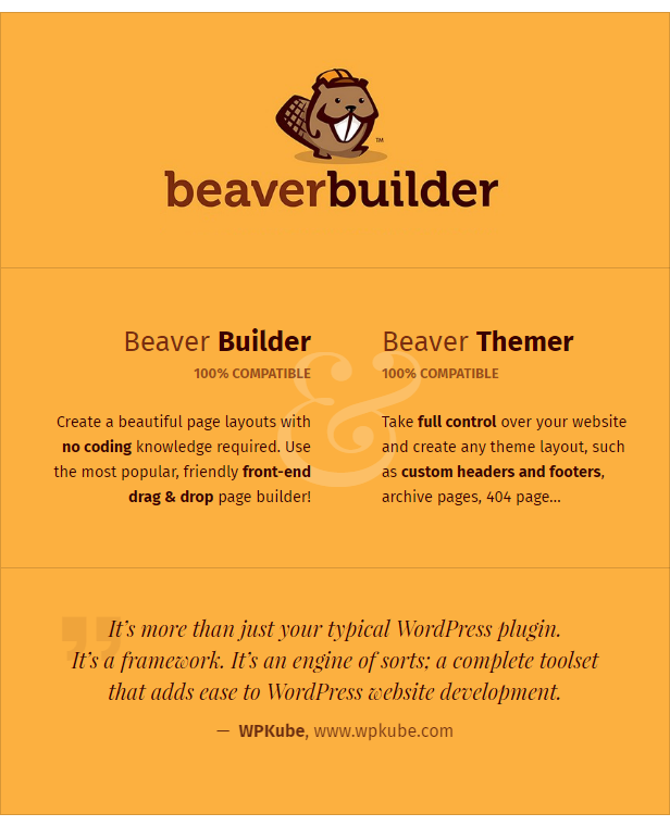 Beaver Builder and Beaver Themer compatible theme