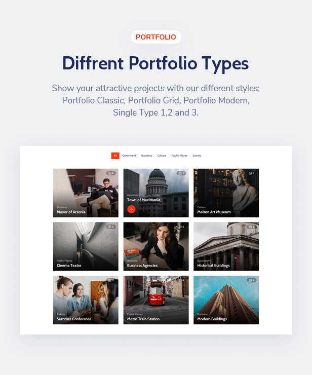 EGovt is a City Government & Municipal WordPress theme