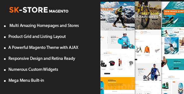 SK Store - Unique Magento Theme for Sport Stores 