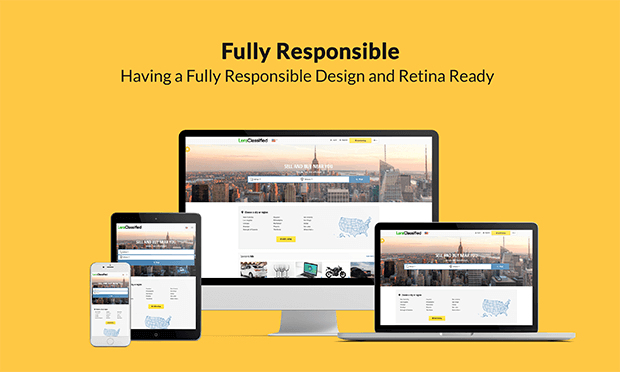 Responsive Classified Ads Website