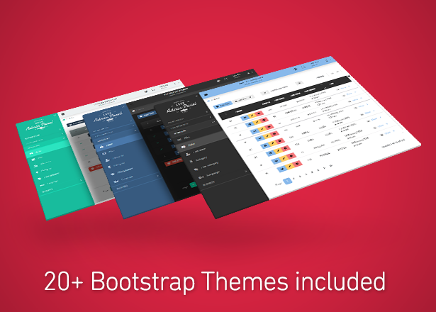 20+ Bootstrap themes included