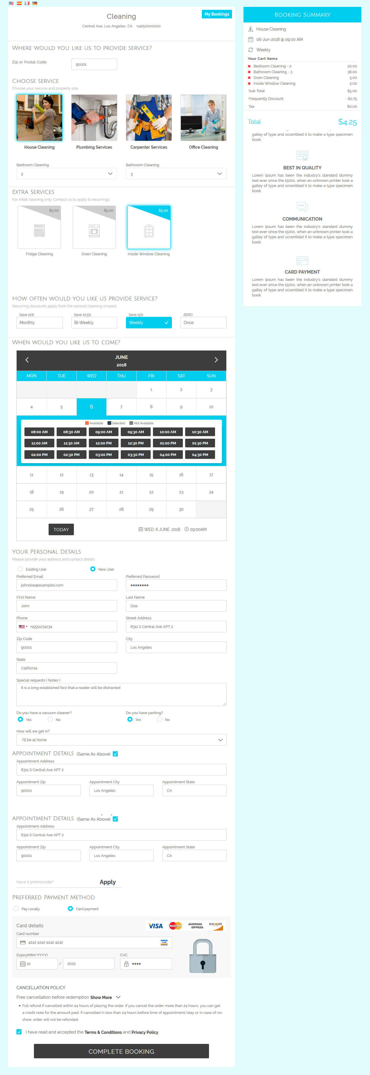 Online bookings management system for maid services and cleaning companies - Cleanto - 25