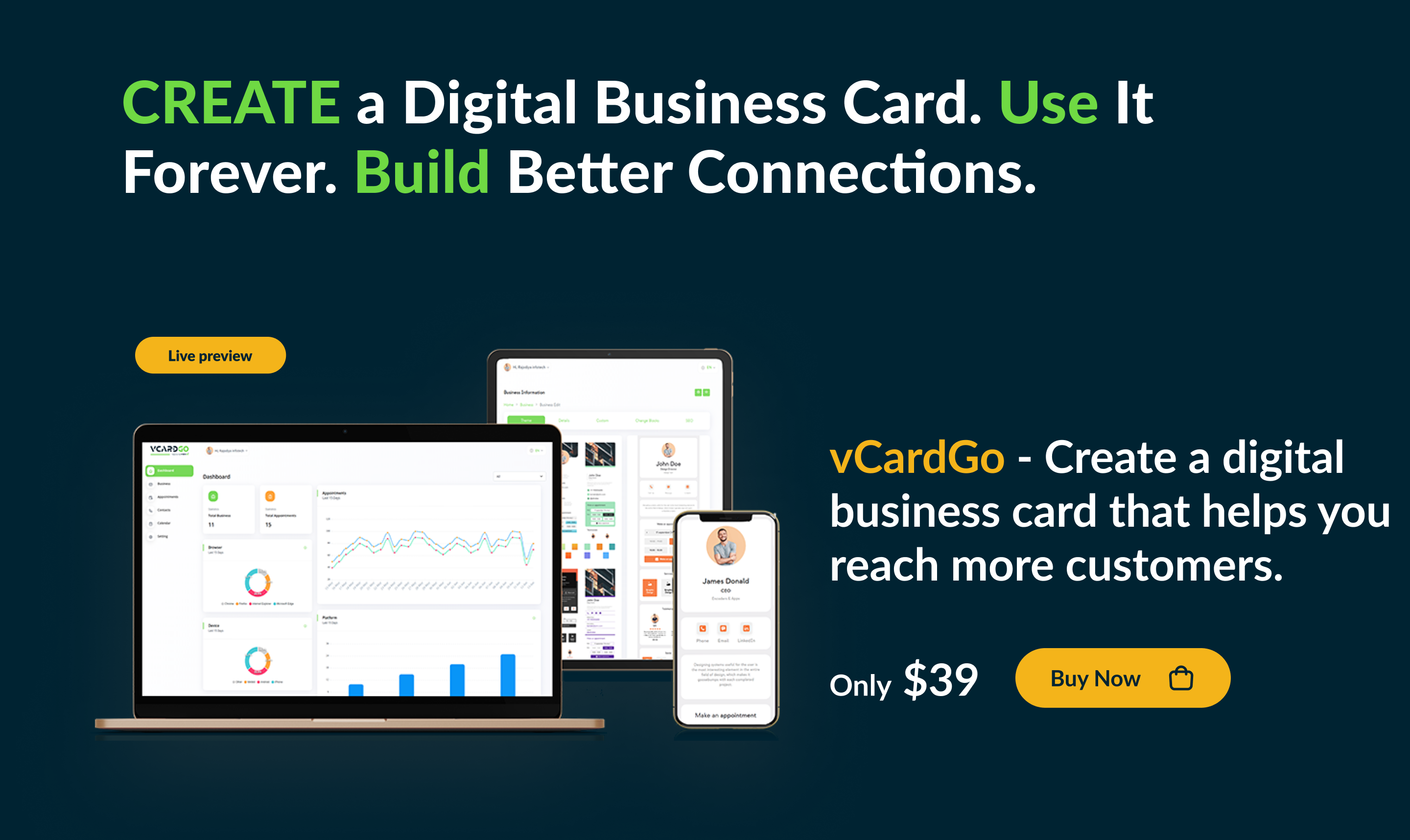 vCardGo SaaS - Digital Business Card Builder - 10