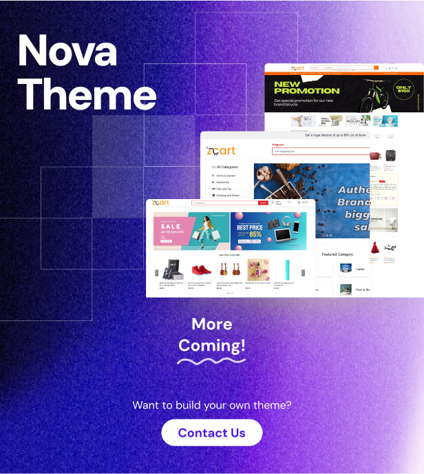 Nova - A new theme for zCart