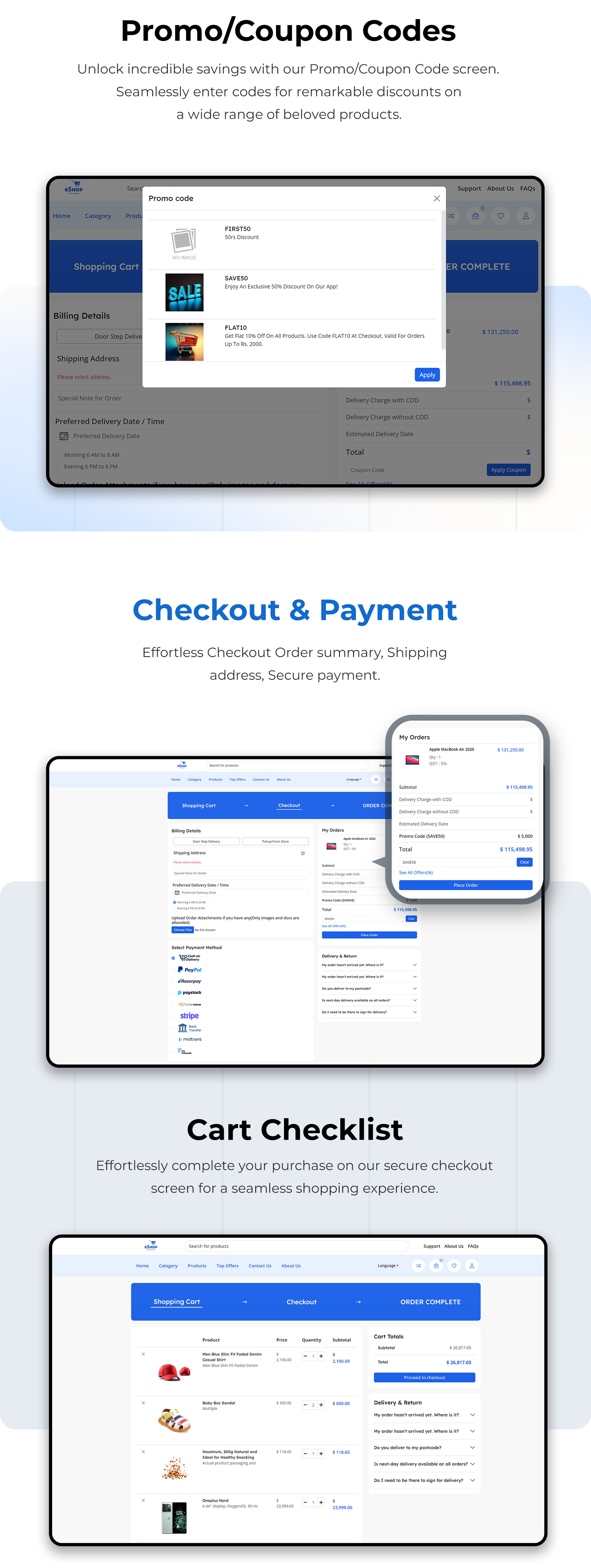 eShop Web- eCommerce Single Vendor Website | eCommerce Store Website - 15