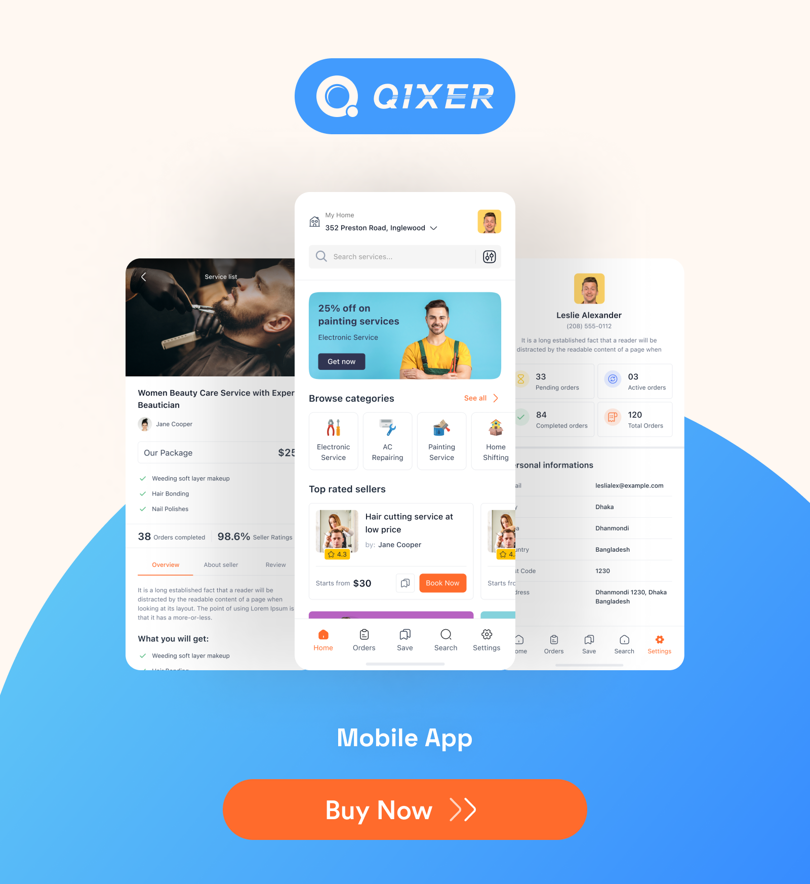 Qixer - Multi-Vendor On demand Handyman Service  Marketplace and Service Finder - 6