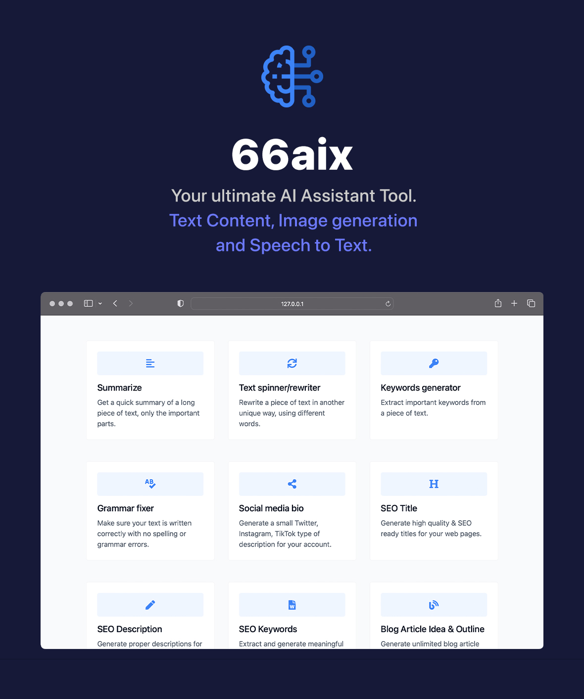 66aix - AI Content, Chat Bot, Images Generator & Speech to Text (SAAS) - 3