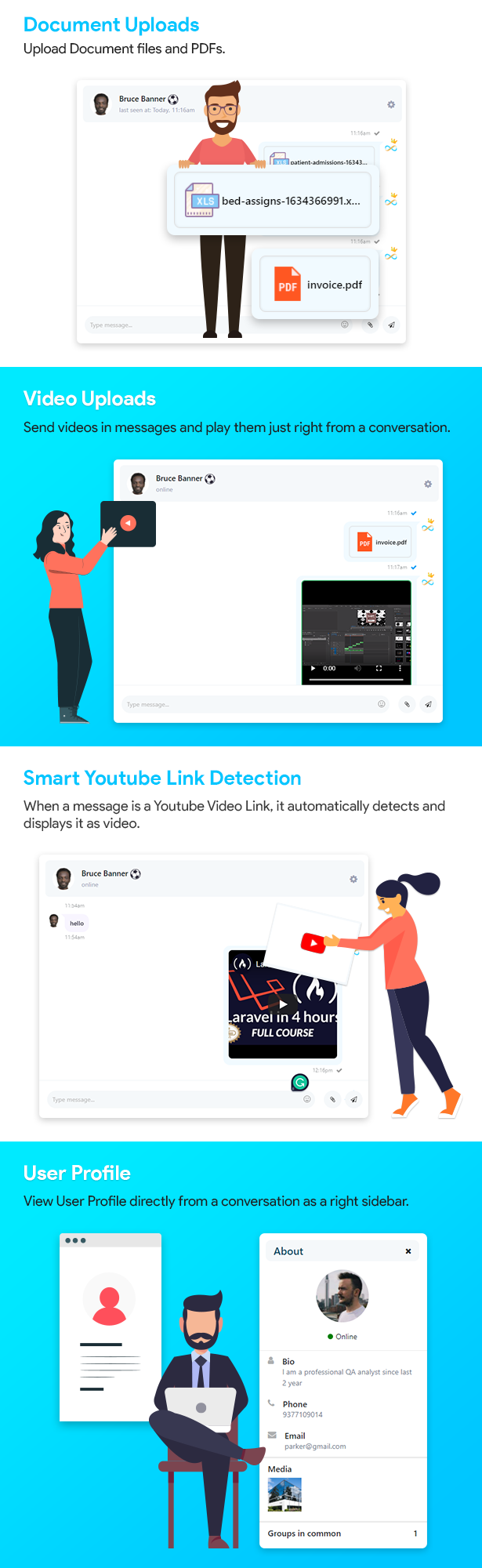 InfyChat Features List