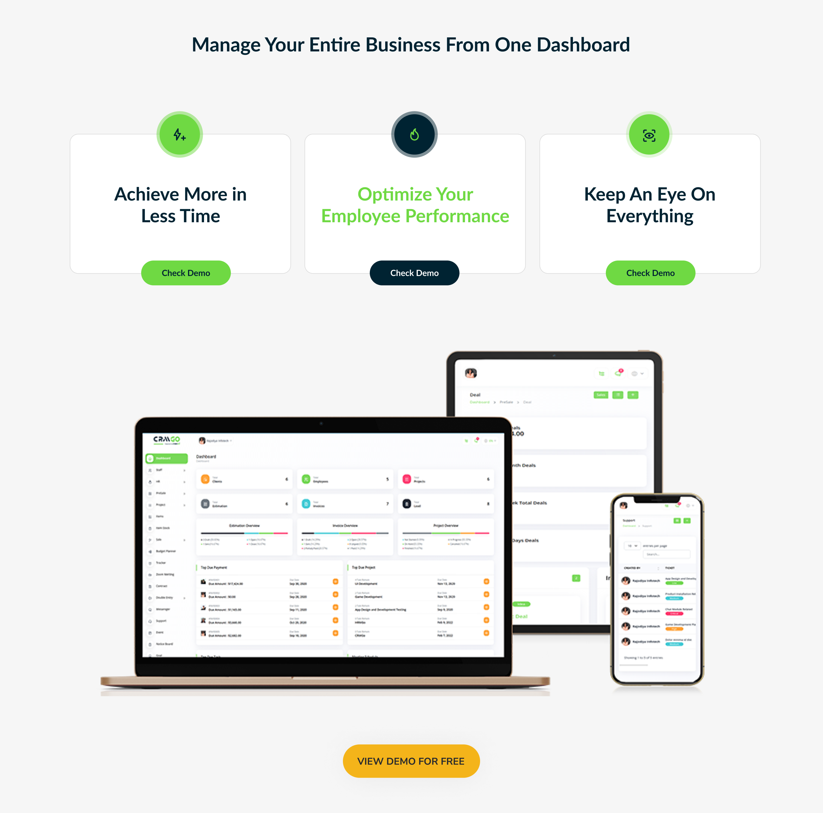CRMGo SaaS - Projects, Accounting, Leads, Deals & HRM Tool - 10