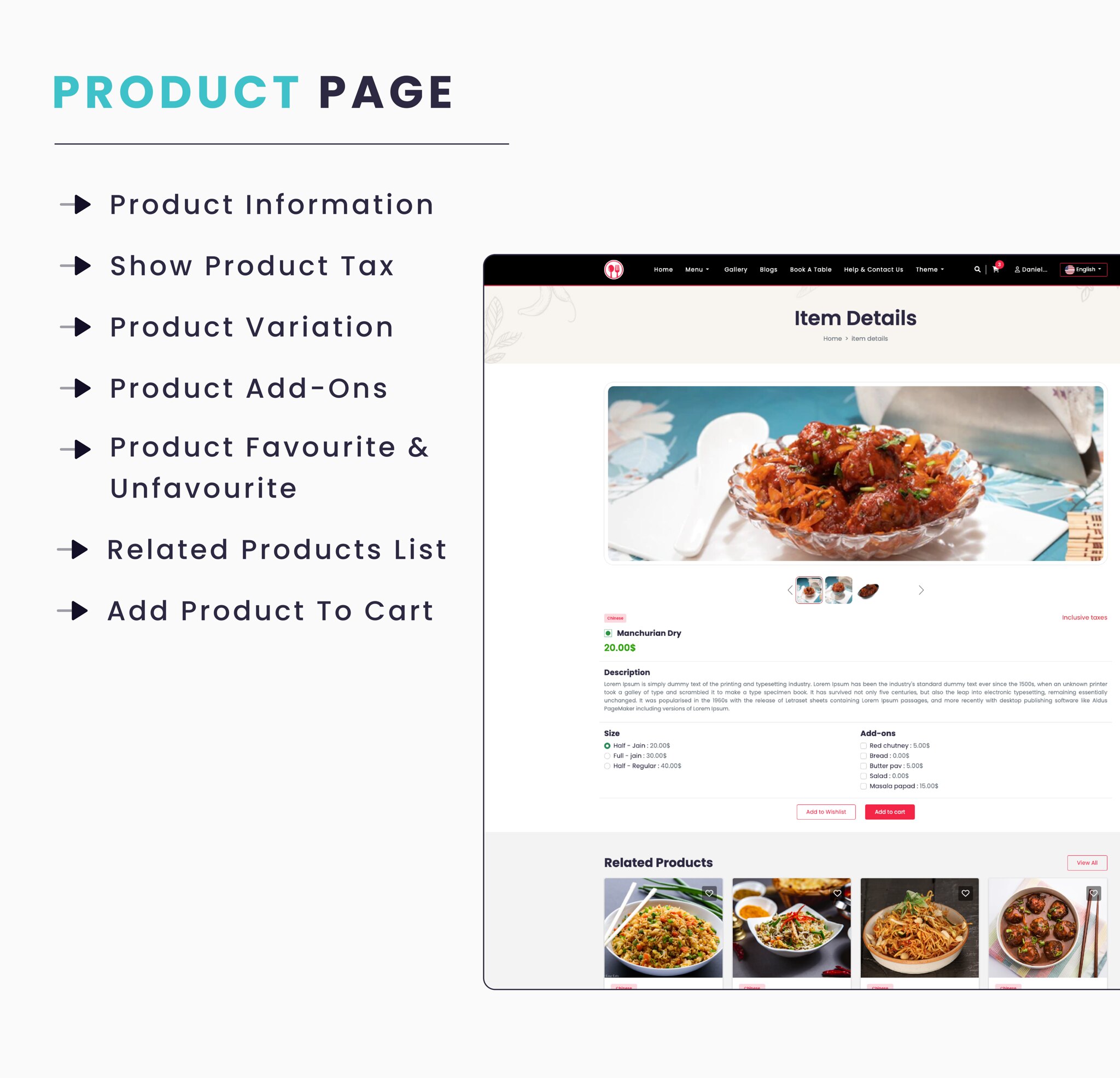Single Restaurant - Laravel Website & Admin Panel - 6