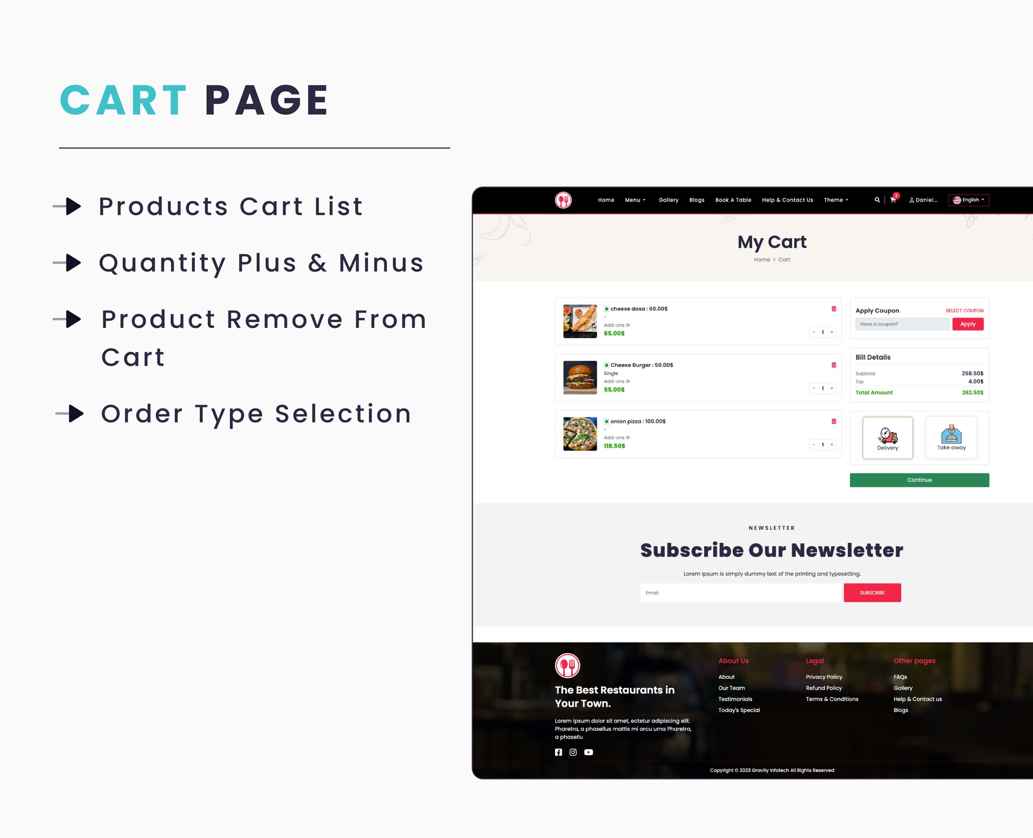 Single Restaurant - Laravel Website & Admin Panel - 8