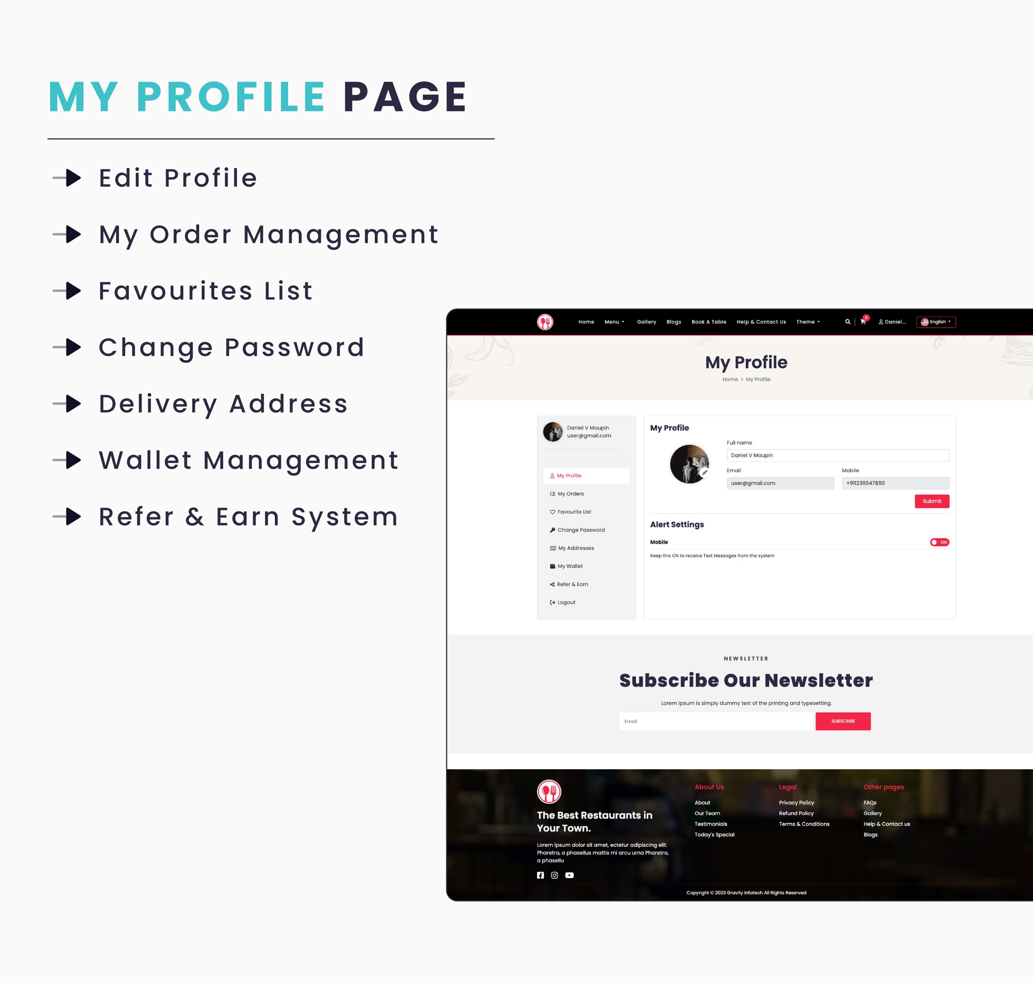 Single Restaurant - Laravel Website & Admin Panel - 10