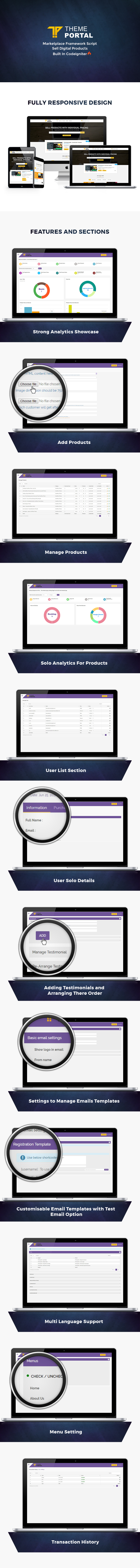Theme portal multi-vendor eCommerce marketplace - sell digital products, themes, plugins, php script - 2