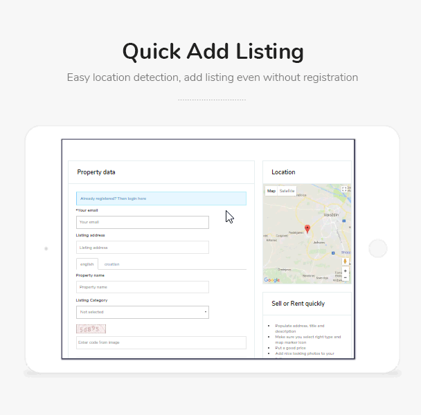 Add listing