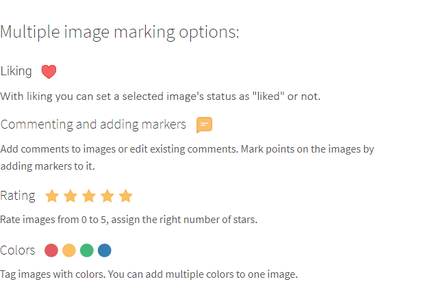 Photo Selector - PHP app for convenient selection of images. Liking, commenting, rating system. - 2