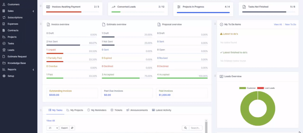 Custom Data Tables for Perfex CRM - 2