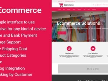 Ecommerce Responsive Ecommerce Business Management Script