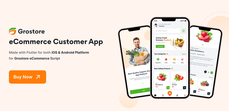 GroStore Food and Grocery Laravel eCommerce with Admin Dashboard