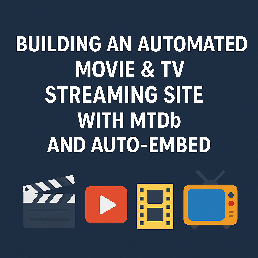 Building an Automated Movie & TV Streaming Site with MTDb and Auto-Embed